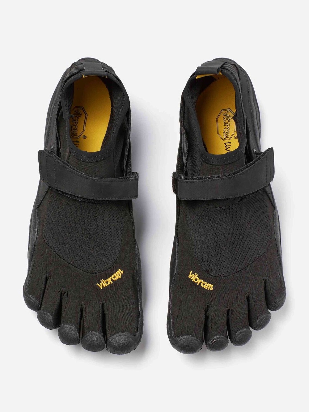 Vibram FiveFingers Black with Yellow Accents Minimalist Shoes